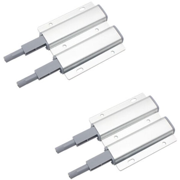 Stykker Aluminium Magnetisk Lås Dørlukker Push Open Demper, Push for å åpne magnet skapdør