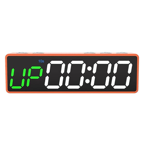 Gymnext Flex Timer - Hemutgåva - Bluetooth App-styrd Led Intervalltimer orange