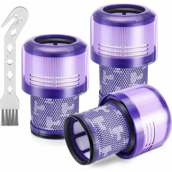 3-pakke udskiftningsfiltre til Dyson V11 Cordless Vacuum, Dyson V11 Torque Drive, V11 Animal, V15 Detect, Sammenlign med Par
