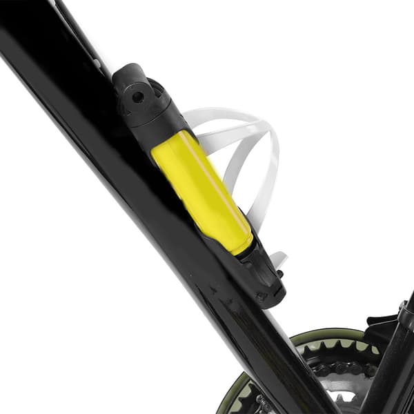 DUUTI Portable Compact Cykelluftpump Slitstark cykelpump med rammonteringssats Gul