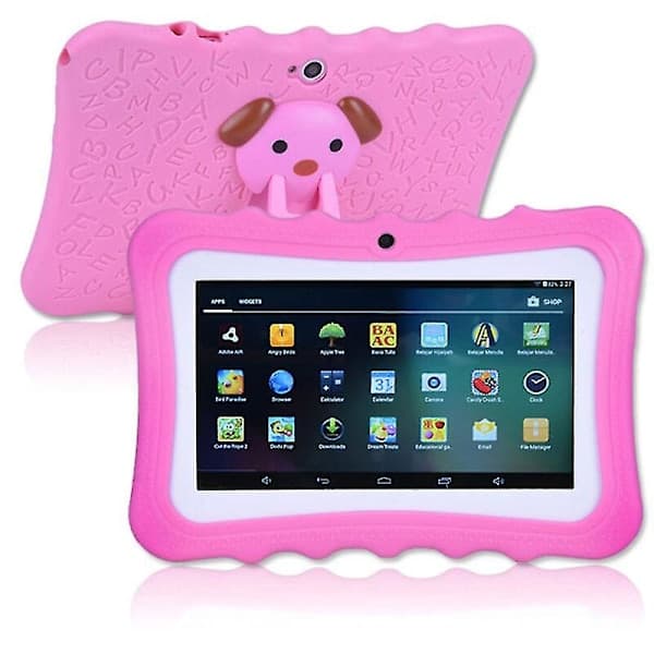 Lasten tabletti Android Tablet PC 7 tuumaa, 8 Gt ROM, 1024*600 resoluutio, WiFi, vaaleanpunainen
