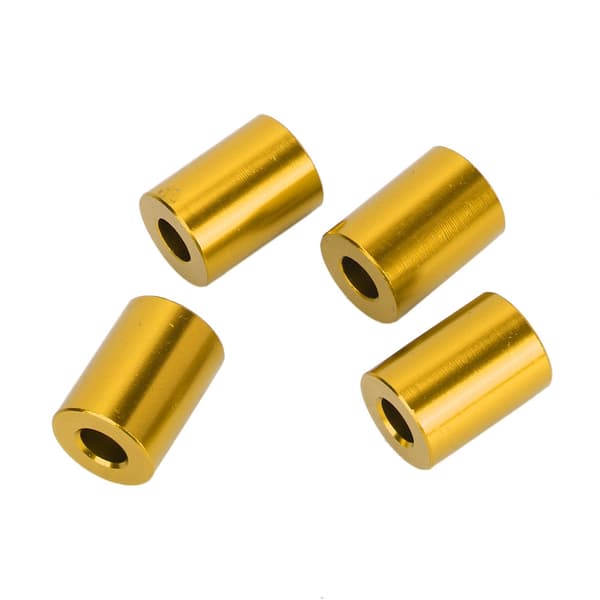 Bil aluminiumslegering Motorpanser Ventilasjon Spacer Riser Passer for 6 mm motor (gull)