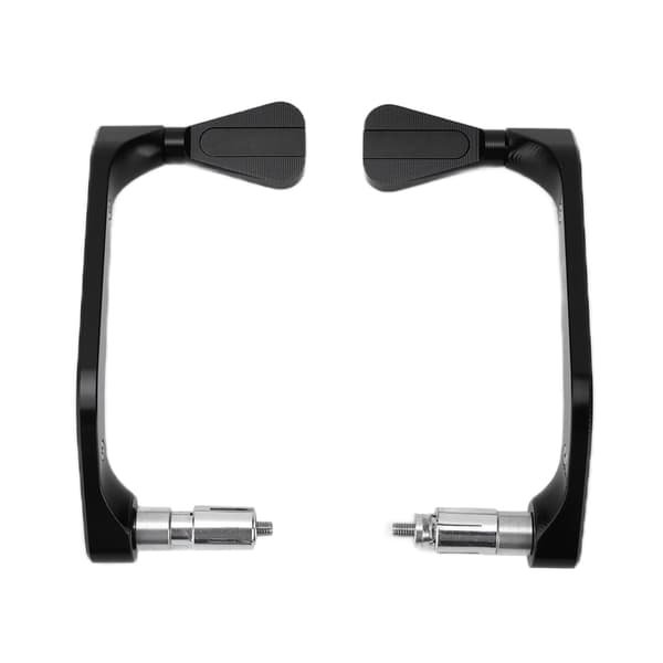 2 STK Motorcykelstyrgreb Aluminiumlegering Universal 22 mm 0,87 tommer Sort