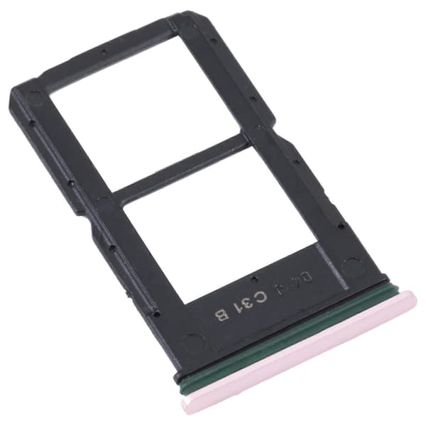 For OPPO Reno SIM + SIM / Micro SD-kortskuff Gold