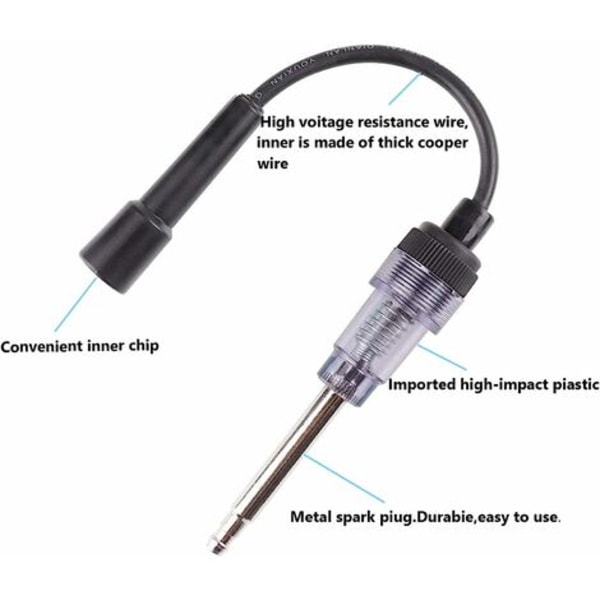 Motortændingstester Bil Tændrør Tester Inline Tændrør Inline Ignition Velegnet til interne og eksterne motorer på bilplæneklippere