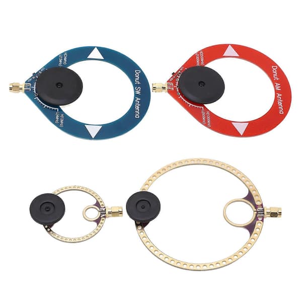 4 STK Mini Ring Transceiver UHF VHF AM SW Loop Antenne til Kortbølgeradio Broadcasting[ht]