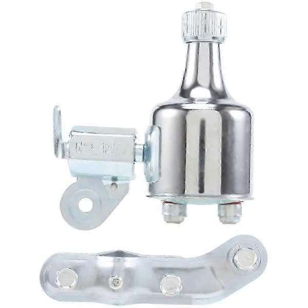 12V 6W Cykeldynamo Strömgenerator Kit med Friktionsmotor för Bak-/Framljus Silver