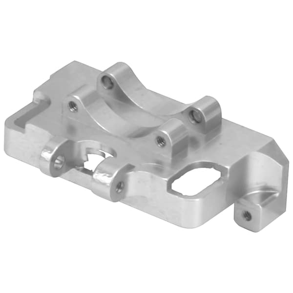 Aluminium Styrestøjsforbindelse Fast Servomontering til Axial SCX24 90081 1/24 RC Bil Sølv