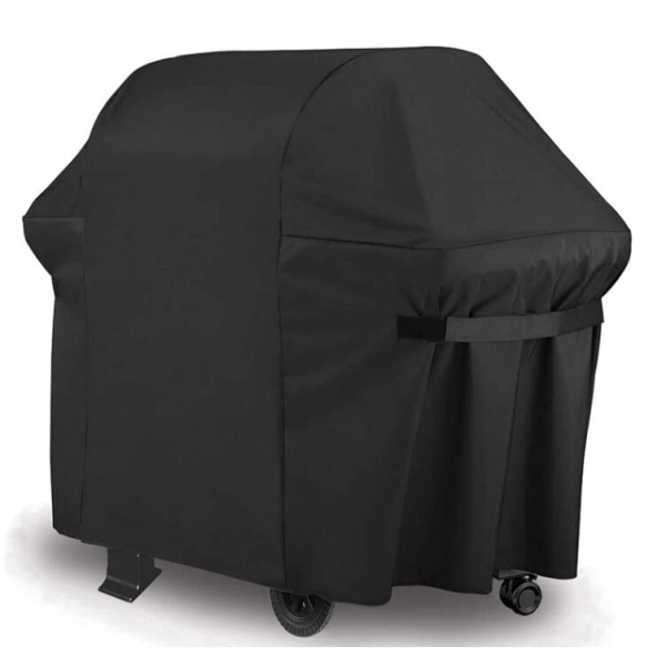 Sort BBQ Cover Udendørs BBQ Cover Støvtæt 210D Oxford Cloth Oven Cover (71*68cm),