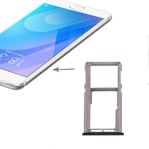 För Meizu M6 Note SIM-kortfack Svart