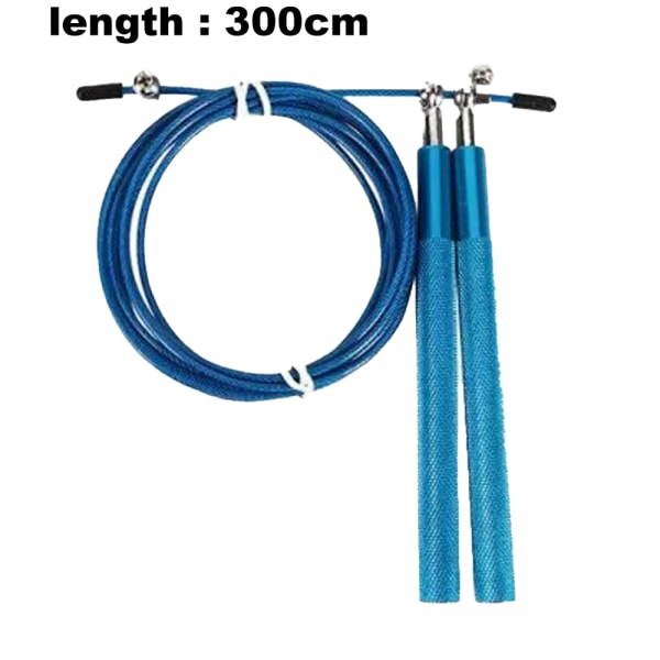 Hastighet hopprep härva Fri justerbar längd Metall tjock blue