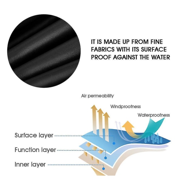 Trädgårdsmöbler Överdrag Vattentät presenning 250*250*90cm