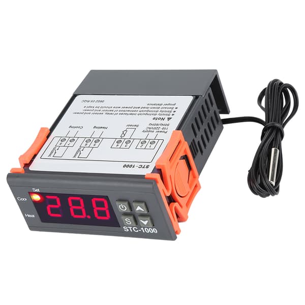 Elektrisk termostatstyrning med temperatursensor 110V till 220V