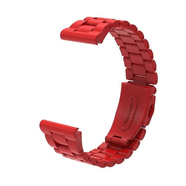 Til Garmin Fenix 8 43mm/Descent MK3 43mm Urrem 20mm Plast 3-perle Håndledsrem Multicolor Red