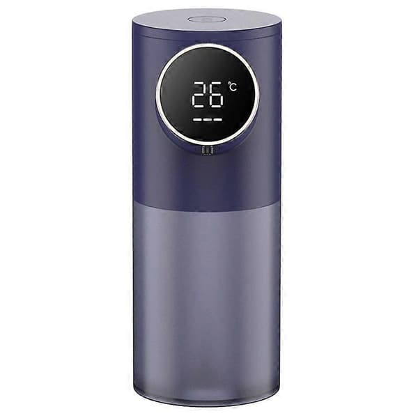 [HT]Skumsæbedispenser Automatisk Genopladelig 320 ml Flydende Sæbedispenser Digital Skærm Skumhånddispenser Blue