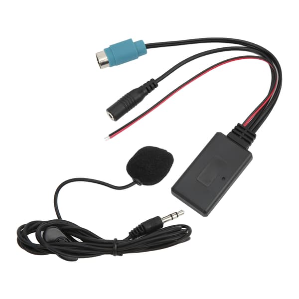 Bluetooth 5.0 AUX Modul Håndfri Mikrofon ABS Holdbar Anti-Aging til Alpine KCE 236B
