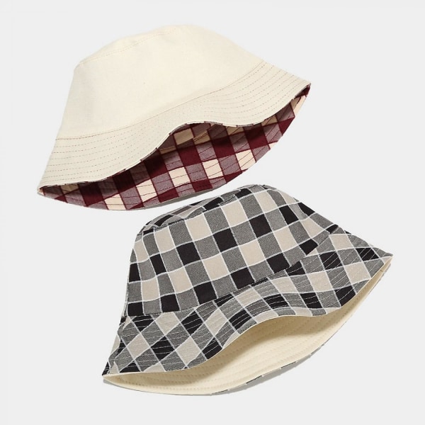 Sød Bucket Hat Strandfiskerhatte til kvinder, vendbar dobbeltsidet slid