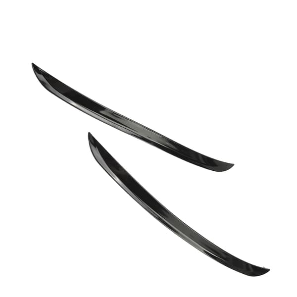 Universal Bilhjulbåge Ögonbryn Strip Protector Flare Molding Trim Glansig Svart 41,5 cm
