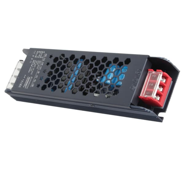 48V 200W LED Driver AC 180 250V 4.16A Magnetisk Transformator Svart Lang Stripe