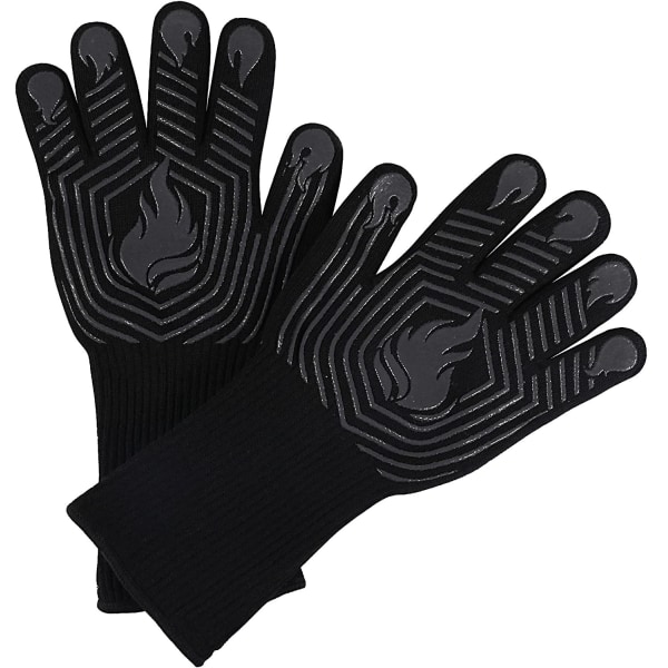 Ovnhandsker, 1472°F Varmebestandige handsker, flammehæmmende handsker, vaskbare skridsikre silikone ovnhandsker, ovnhandsker til