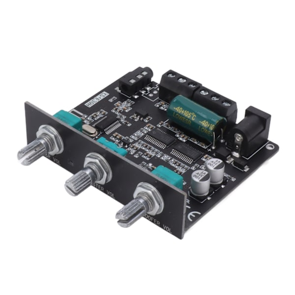2.1-kanals Bluetooth effektforstærkerkort Diskantbas APP-kontrol Bluetooth 5.1 forstærkermodul