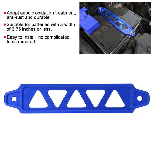 Universal Bilbatteri Fastgørelsesrem Holder Stabilisator Blå 217mm 8.5 tommer
