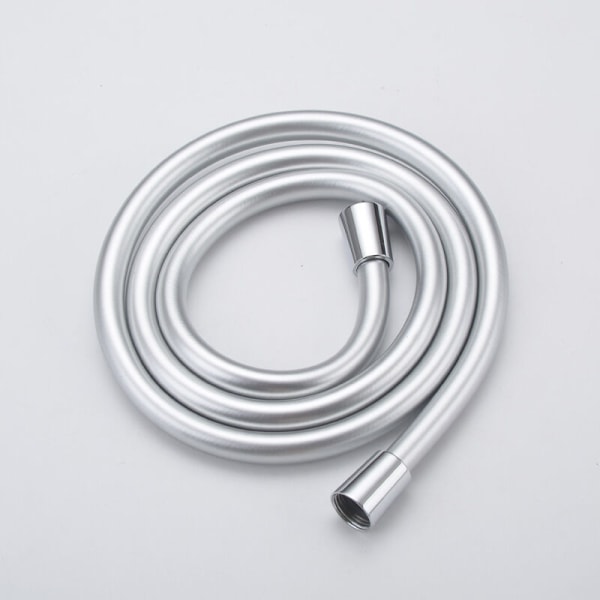 (2m) Platinum Silver Knot Proof Anti Twist PVC suihkuletku, hopeanharmaa suihkun sisääntulo kylpyhuoneletku