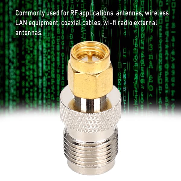 2 stk. TNC Hun til SMA Han RF Koaksial Konnektor Adapter Konverter