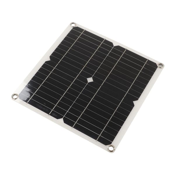 12W Mono RV Solcellepanel med 10A Ladekontroller Integrert Spenningsreguleringsmodul