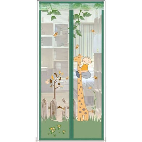 Anti-insekt selvlukkende magnetisk myggenet 80x200 cm (31x79 tommer)
