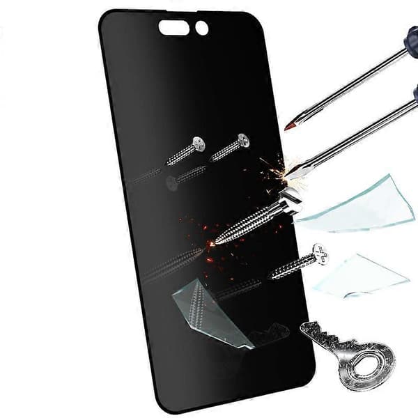 För iPhone 16 Plus Anti-Spion Högaluminium-Kiselglas Heltäckande Skärmskydd