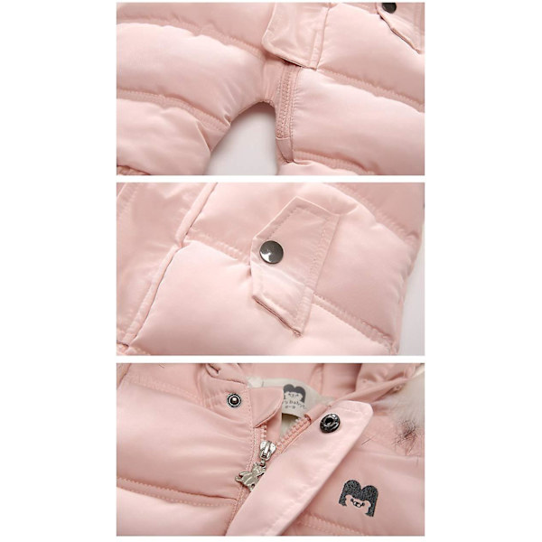 baby fleece-haalari 80cm pink