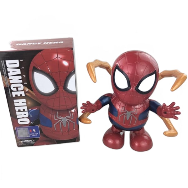 Dans och sjunger leksak elektrisk robot musik barngåva Spiderman 2