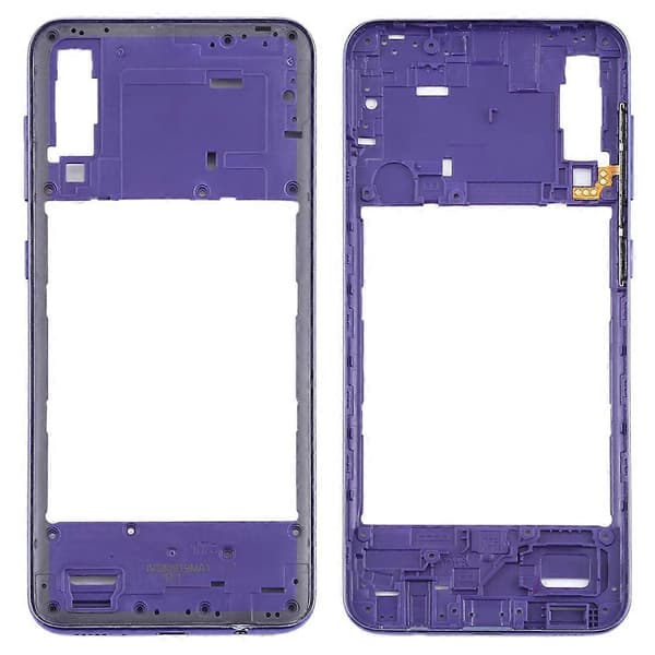 Til Samsung Galaxy A30s Midterramme Bezel Plade Mörk blå