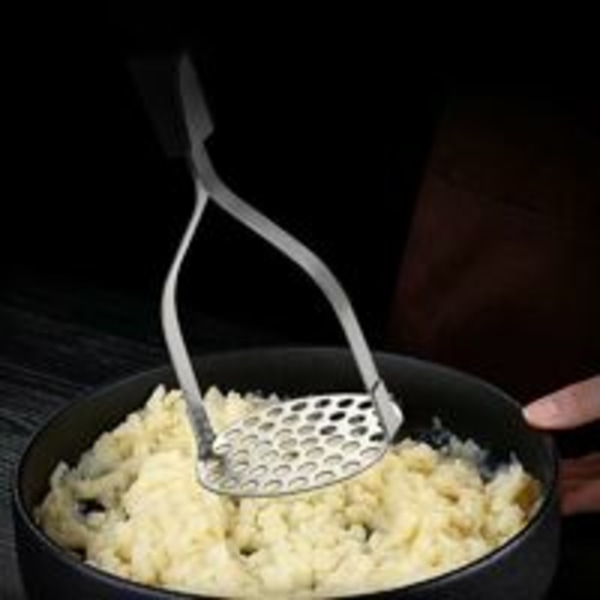 Pureepuristin, Heavy Duty -uima-allas, ruostumaton teräs, hedelmä- ja vihanneslaskin, silikoniton kahva, helppo liian helppoa