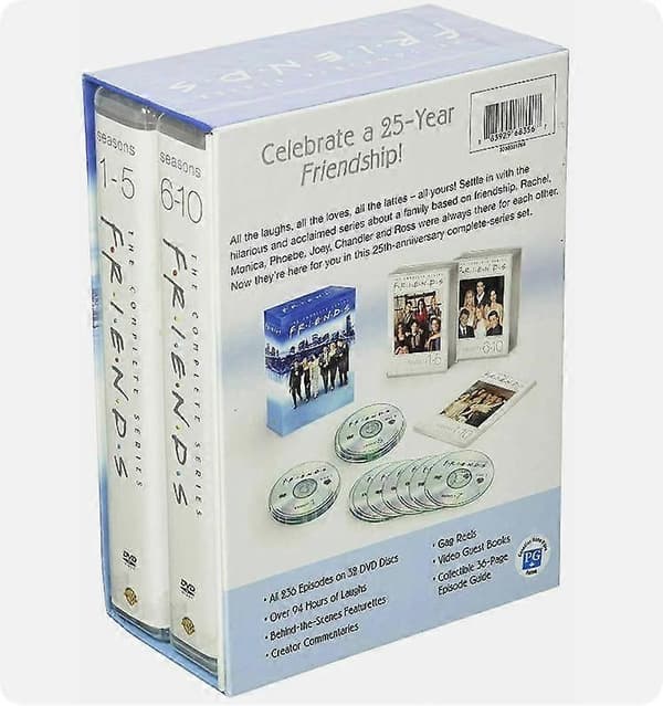 Vänner Hela Serien (DVD 1-10 Box Set 32-skivor) engelsk version