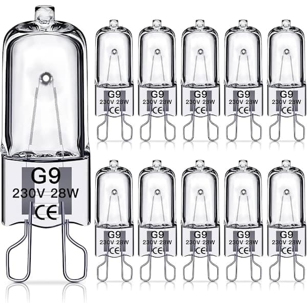 [HT]G9 Halogenpærer 28W, 230V, 10-pak 28W