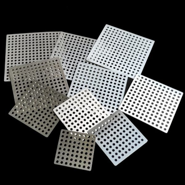 Fyrkantig golvbrunn i rostfritt stål, cover med mesh , fyrkantig cover , badrumsskydd mot hår (7 cm [fyrkantig golvavloppsdel]),
