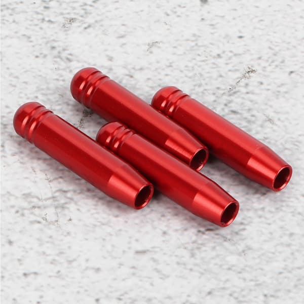 4 st Aluminium Dörrlåsstift Knappskydd Trim Passar för E90 3-serie 2004-2013 Röd