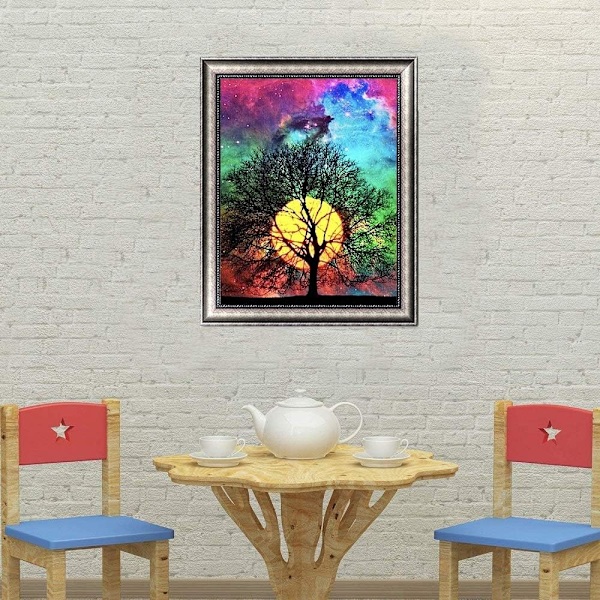 Diamond painting, tee itse 5d diamond painting Kuvat diamond painting kodin seinän sisustusmaalaukset timanttikoriste (50×40cm),