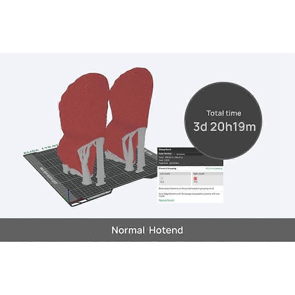 Til Bambu Lab H2D TPU High-Flow Kit Pålidelig højhastigheds-TPU-print Specielt tilpasset til Bambu TPU-filament
