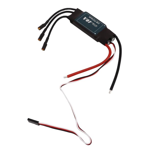 40A RC Elektrisk Hastighetskontroller Børsteløs Motor ESC Erstatning Kobber Silikonledning