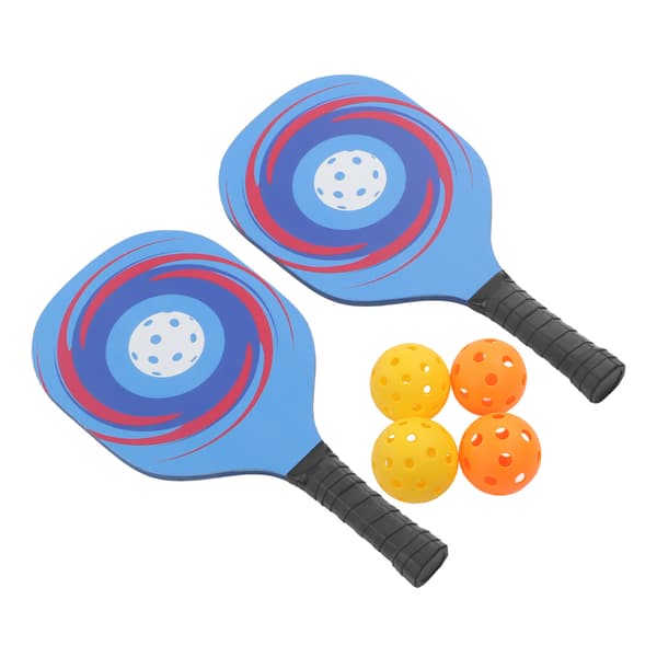 Letvægts Pickleball-sæt i træ 2 Bat 4 Bolde Bæretaske