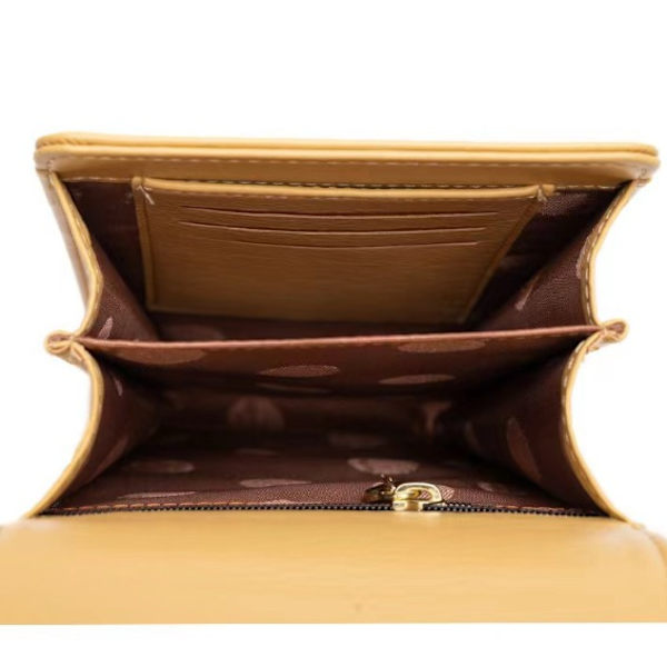 Pieni monipuolinen laukku, yksi olkapää Crossbody Knot monitoiminen pystysuuntainen laukku matkapuhelimelle (keltainen)