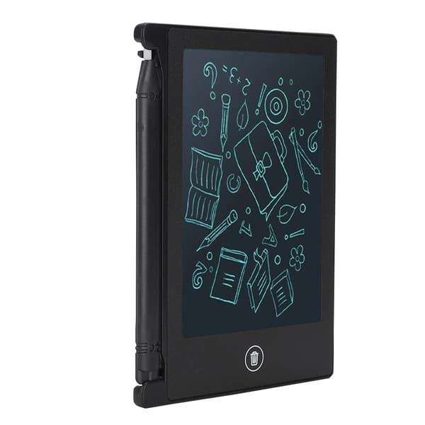 LCD 4,5 tommer Ultratynd Håndskrift Tablet Skrive Tegne Notesbog Tavle til Børn (Sort)