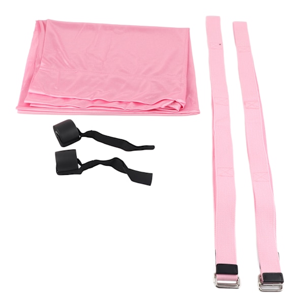 Rosa Aerial Strap - Stark Elastisk Bensträckare med Vikbar Design för Flexibilitetsträning, One Size Fits All