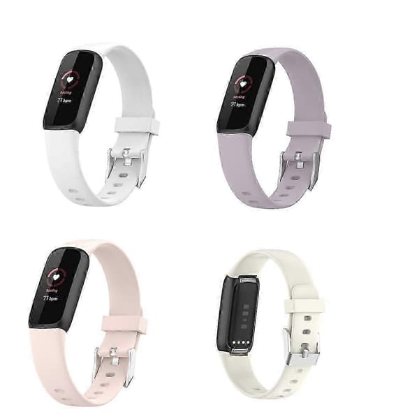Fitbit Luxe-remmer - 4-pakning med myke silikonbånd 25-26