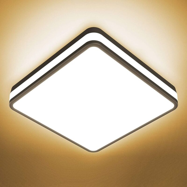 24W LED kattovalaisin, IP54 vesitiivis kylpyhuoneen kattovalaisin, kattovalaisin, keittiö, olohuone, makuuhuone, parveke, ha