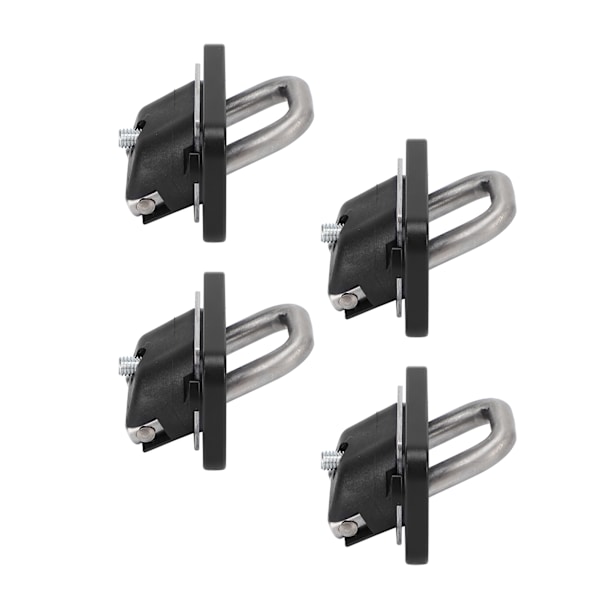 4 stk. Lastbilssengsanker 1000 LBS Rustfrit Stål Chevy Silverado 2007-2021 Sort