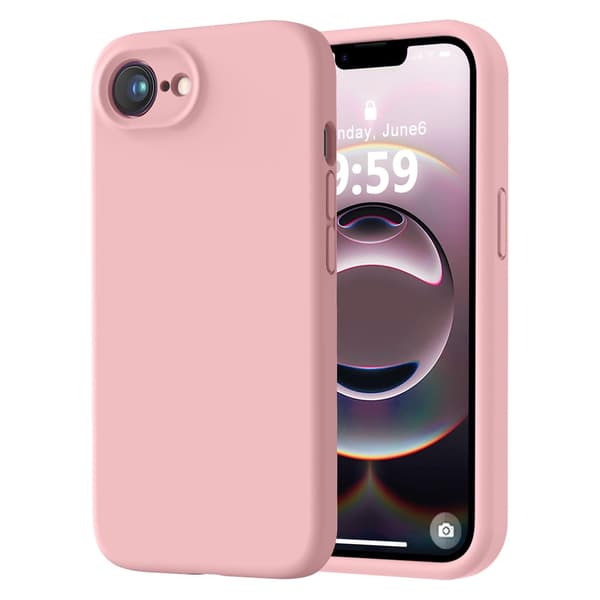 iPhone 16E Deksel med Mikrofiber & Anti-skli Grå